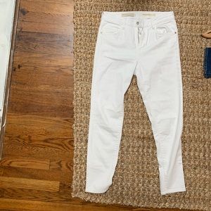 Pilcro white hi rise denim